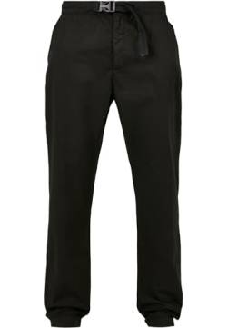 Urban Classics Herren Straight Leg Chino with Belt Hose, Black, 30 von Urban Classics