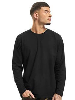 Urban Classics Herren Stretch Terry Longsleeve Langarmshirt, Schwarz (Black 00007), 4XL Große Größen EU von Urban Classics