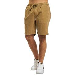 Urban Classics Herren Stretch Twill Joggshorts Klassische Shorts, darksand, XL von Urban Classics