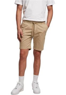 Urban Classics Herren Stretch Twill Joggshorts Klassische Shorts, unionbeige, 4XL von Urban Classics