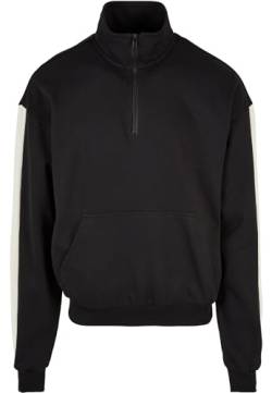 Urban Classics Herren TB5929-Striped Troyer Sweatshirt, Black, L von Urban Classics