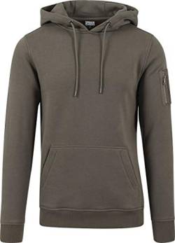 Urban Classics Herren Sweat Bomber Hoody Kapuzenpullover, Grün (olive 176), X-Large von Urban Classics