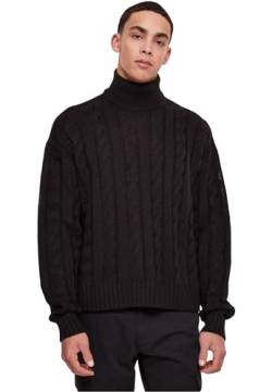 Urban Classics Herren TB6339-Boxy Roll Neck Sweater Sweatshirt, Black, L von Urban Classics