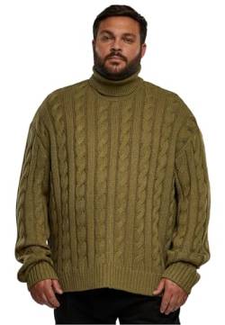 Urban Classics Herren Sweatshirt Boxy Roll Neck Sweater tiniolive 3XL von Urban Classics