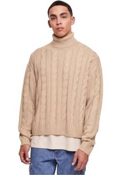 Urban Classics Herren Sweatshirt Boxy Roll Neck Sweater wetsand L von Urban Classics