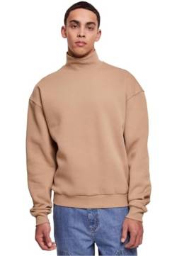 Urban Classics Herren TB6320-High Rib Neck Crew Sweatshirt, warmsand, 5XL von Urban Classics