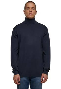 Urban Classics Herren TB6360-Knitted Turtleneck Sweater Sweatshirt, Navy, 5XL von Urban Classics