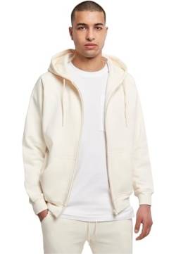 Urban Classics Herren Sweatshirt Zip Hoody, Kapuzenjacke für Männer, mit Reißverschluss, whitesand, 4XL von Urban Classics