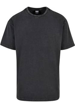 Urban Classics Herren T-Shirt Heavy Oversized Acid Wash Tee Black S von Urban Classics