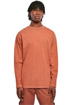 Urban Classics Herren T-Shirt Heavy Oversized Garment Dye Longsleeve Terracotta 4XL von Urban Classics