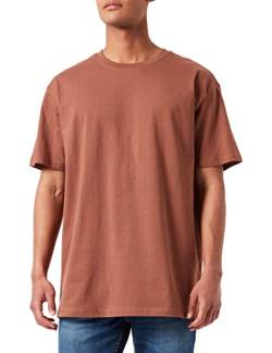 Urban Classics Herren T-Shirt Heavy Oversized Tee, Oversized T-Shirt für Männer, Baumwolle, Rundhals, bark, L von Urban Classics