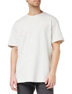 Urban Classics Herren T-Shirt Heavy Oversized Tee, Oversized T-Shirt für Männer, Baumwolle, Rundhals, lightgrey, 4XL von Urban Classics