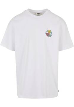 Urban Classics Herren TB6265-Organic Cloudy Tee T-Shirt, White, XL von Urban Classics