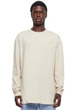 Urban Classics Herren T-Shirt Oversized Open Edge Longsleeve Sand 3XL von Urban Classics