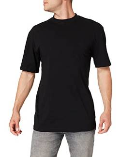 Urban Classics Herren T-Shirt Tall Tee, Oversized T-Shirt für Männer, Baumwolle, gerippter Rundhals, black, L von Urban Classics