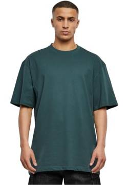 Urban Classics Herren T-Shirt Tall Tee, Oversized T-Shirt für Männer, Baumwolle, gerippter Rundhals, bottlegreen, L von Urban Classics