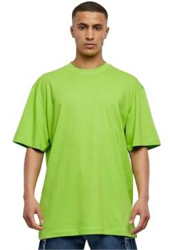 Urban Classics Herren T-Shirt Tall Tee, Oversized T-Shirt für Männer, Baumwolle, gerippter Rundhals, limegreen, M von Urban Classics