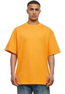 Urban Classics Herren T-Shirt Tall Tee, Oversized T-Shirt für Männer, Baumwolle, gerippter Rundhals, orange, 3XL von Urban Classics