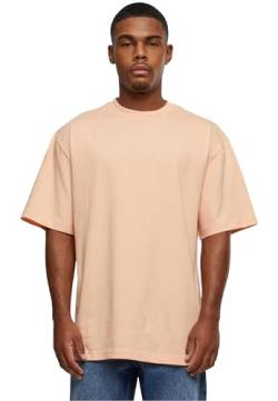 Urban Classics Herren T-Shirt Tall Tee, Oversized T-Shirt für Männer, Baumwolle, gerippter Rundhals, softapricot, 5XL von Urban Classics