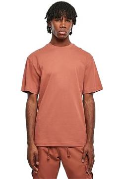 Urban Classics Herren T-Shirt Tall Tee, Oversized T-Shirt für Männer, Baumwolle, gerippter Rundhals, terracotta, 5XL von Urban Classics