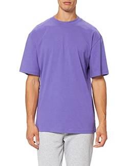 Urban Classics Herren T-Shirt Tall Tee, Oversized T-Shirt für Männer, Baumwolle, gerippter Rundhals, ultraviolet, 6XL von Urban Classics