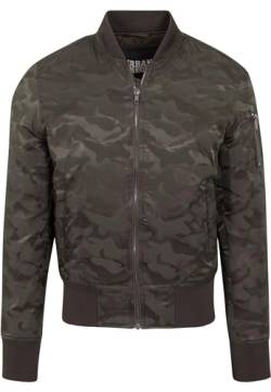 Urban Classics Herren Tonal Camo Jacket Bomber Jacke, Grün (Darkolive 551), X-Large von Urban Classics