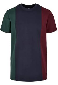 Urban Classics Herren Tripple Tee T-Shirt, Multicolour (Bottlegreen/Midnight 02371), S von Urban Classics