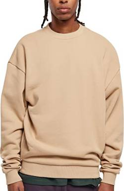 Urban Classics Herren Ultra Heavy Crew Sweatshirt, unionbeige, XS von Urban Classics