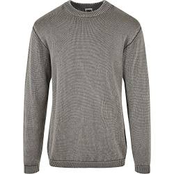 Urban Classics Herren Washed Sweater Sweatshirt, Asphalt, 5XL von Urban Classics