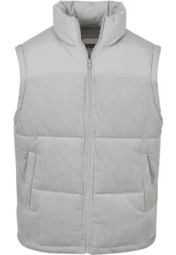 Urban Classics Herren TB4693-Cord Vest Weste, lightasphalt, 4XL von Urban Classics