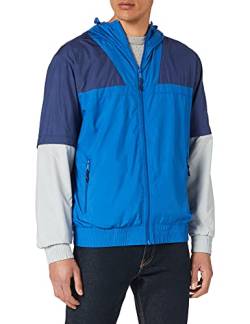 Urban Classics Herren Zip Away Track Jacket Jacke, sportyblue/lightasphalt, L von Urban Classics