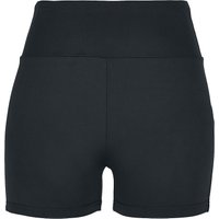 Urban Classics Hotpant - Ladies High Waist Short Cycle Hot Pants - XS bis XL - für Damen - Größe S - schwarz von Urban Classics