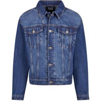 Urban Classics Jeansjacke - Heavy Ounce Boxy Denim Jacket - S bis XXL - für Männer - Größe L - blau von Urban Classics