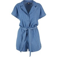 Urban Classics Jumpsuit - Ladies Light Denim Resort Jumpsuit - XS bis L - für Damen - Größe M - blau von Urban Classics