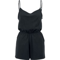 Urban Classics Jumpsuit - Ladies Short Spaghetti Jumpsuit - XS bis 5XL - für Damen - Größe 4XL - schwarz von Urban Classics