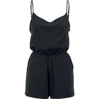 Urban Classics Jumpsuit - Ladies Short Spaghetti Jumpsuit - XS bis 5XL - für Damen - Größe S - schwarz von Urban Classics