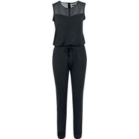 Urban Classics Jumpsuit - Ladies Tech Mesh Long Jumpsuit - XS bis 5XL - für Damen - Größe L - schwarz von Urban Classics