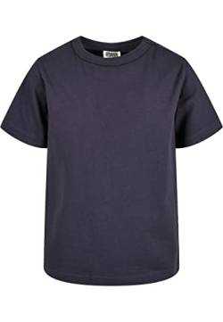 Urban Classics Jungen T-Shirt Boys Organic Basic Tee, Jungen T-Shirt aus Bio-Baumwolle, navy, 110/116 von Urban Classics