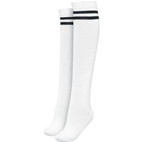 Urban Classics Kniestrümpfe - Ladies College Socks - EU36-39 bis EU40-42 - für Damen - Größe EU 36-39 - weiß/schwarz von Urban Classics