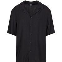 Urban Classics Kurzarmhemd - Loose Viscose Shirt - S bis 4XL - für Männer - Größe L - schwarz von Urban Classics