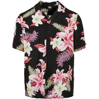 Urban Classics Kurzarmhemd - Viscose AOP Resort Shirt - S bis 5XL - für Männer - Größe M - multicolor von Urban Classics