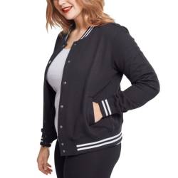 Urban Classics Ladies - College Baseball Sweat Fleece Jacke von Urban Classics