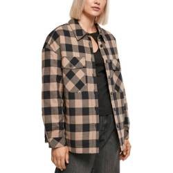 Urban Classics Ladies - Flanell Padded Oversized Shirt Jacke von Urban Classics
