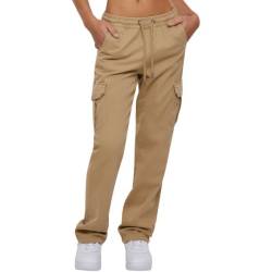 Urban Classics Ladies - High Waist Twill Cargo Hose von Urban Classics