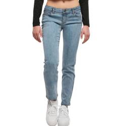 Urban Classics Ladies - Low Waist Straight Denim Jeans von Urban Classics