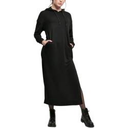 Urban Classics Ladies - MODAL Hoody Long Kleid schwarz von Urban Classics
