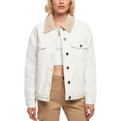 Urban Classics Ladies - Oversized Sherpa Denim Jacke von Urban Classics