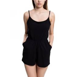 Urban Classics Ladies - Short Spaghetti Jumpsuit schwarz von Urban Classics