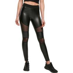 Urban Classics Ladies - TECH MESH Kunstleder Leggings von Urban Classics