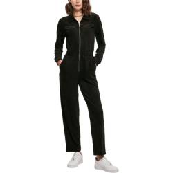 Urban Classics Ladies - Velvet Rib Boiler Suit schwarz von Urban Classics